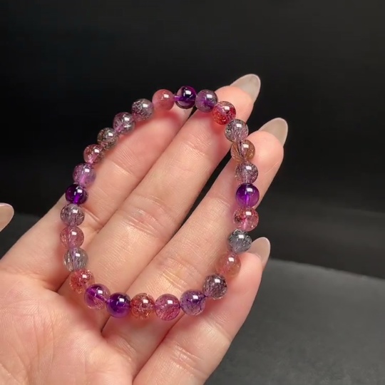 C34009593 Crystal Bracelet Total Weight About 10.21g Size About 6.4mm
