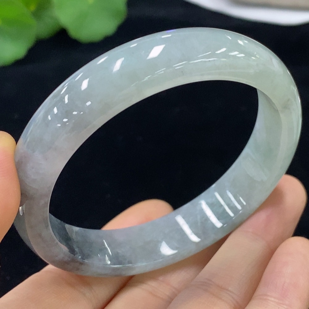 F32790083 Jadeite Round Bangle Size 55.5mm Total Weight Approx. 50.26g