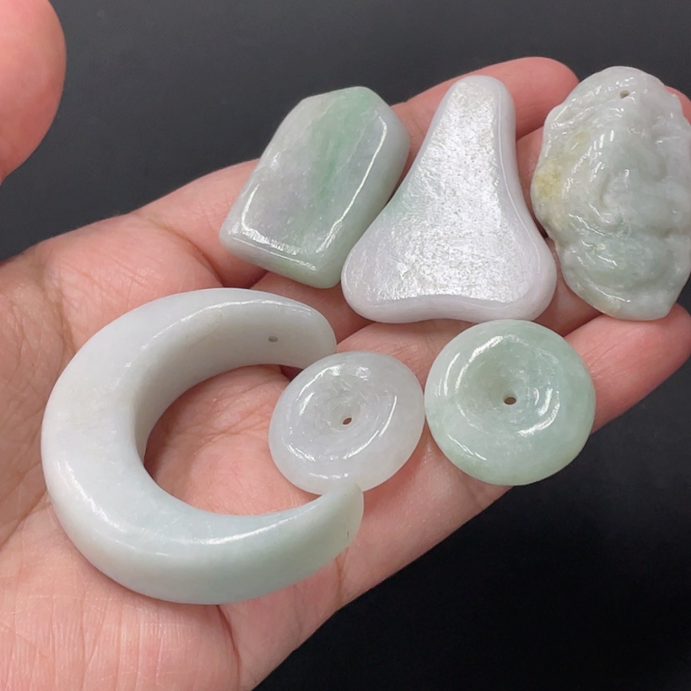 F31631782 Jadeite Pendant, Peace Buckle, Plain Pendant