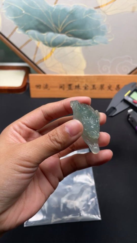 F35094709 Jadeite Dragon Pendant Total Weight Approx. 15.58g