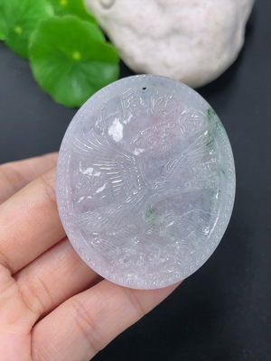 F41935315 翡翠挂件大展宏图 货品总约重17.12g