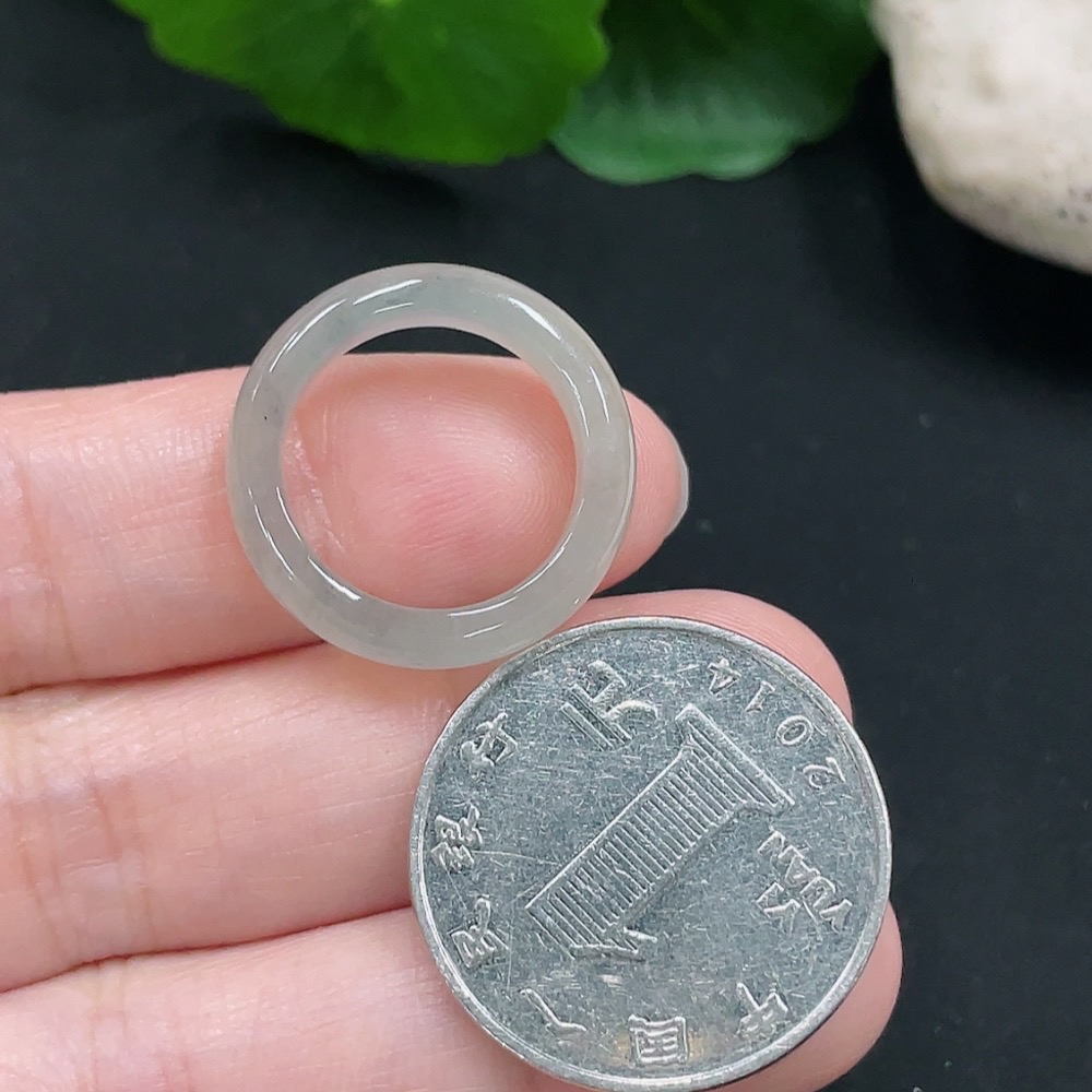 F31627196 Jadeite Ring Size 10 Total Weight Approx. 2.7g