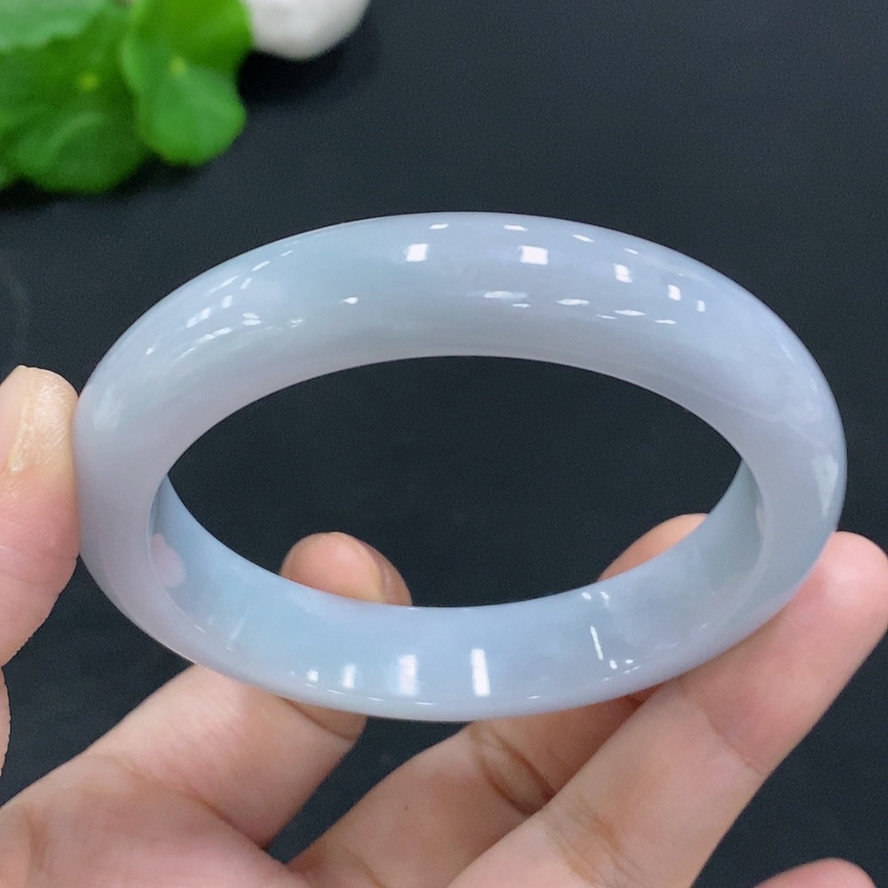 F24798077 Jadeite Round Bangle Size 55.8 Total Weight Approx. 57.5g