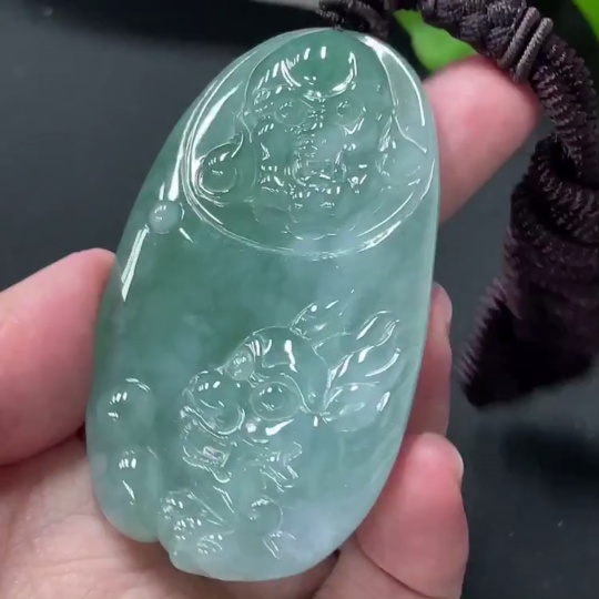 F28195406 JadeitePendant, Total Weight Approximately 47.8g