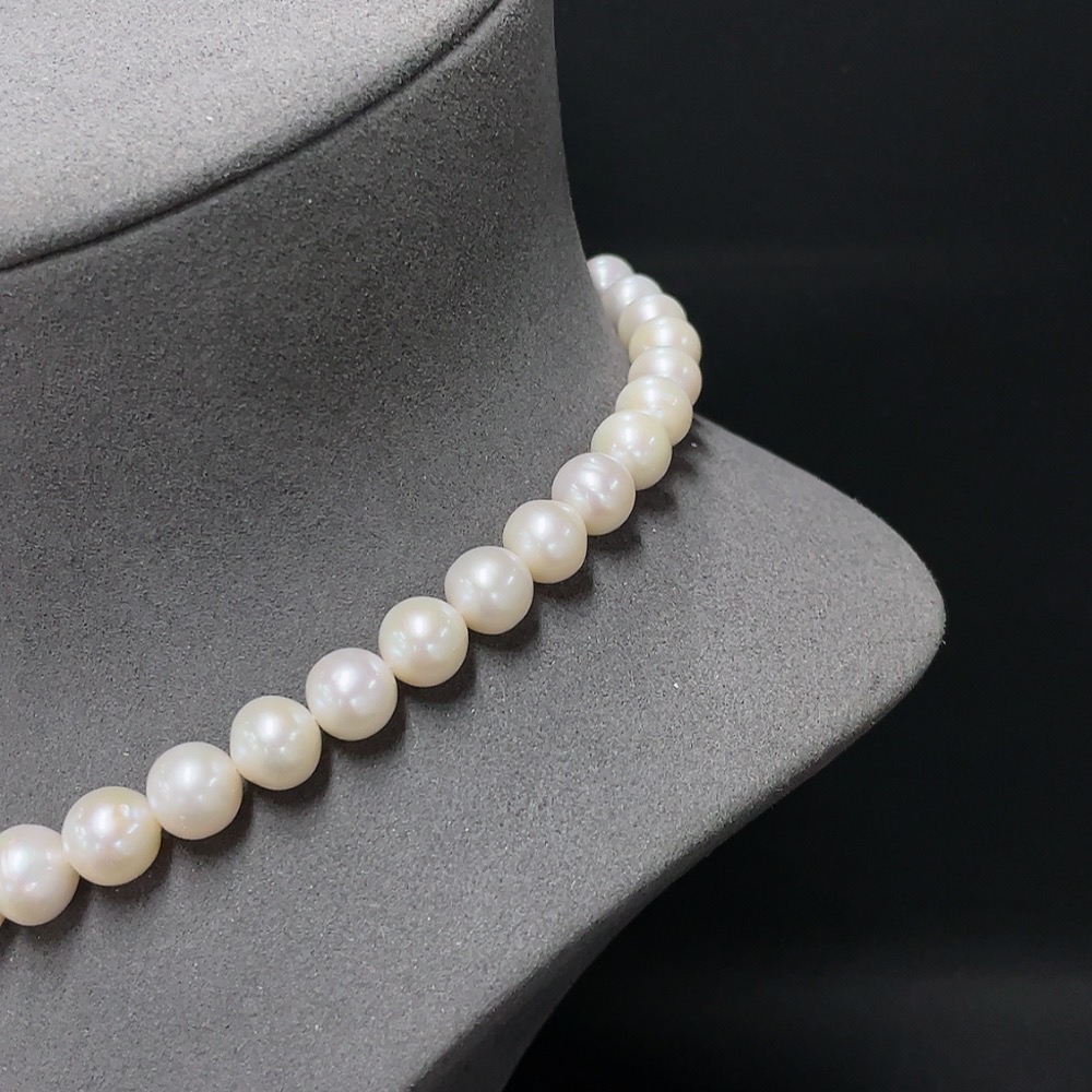 C34007301 Pearl Beaded Necklace Non-Gold Total Weight Approx. 54.52g Size 9.5-10.1mm