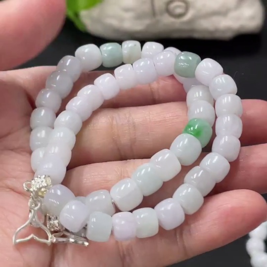 F34999418 Jadeite Beaded Bracelet Approx. 7mm Beads Non-Gold Accessory