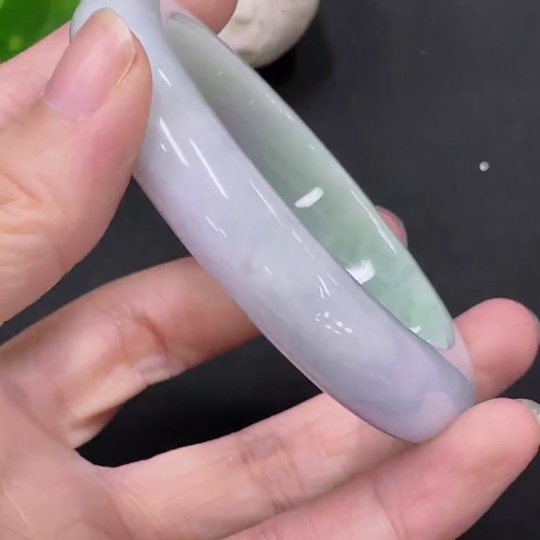 F33944009 Jadeite Round Bangle Size 57.5 Total Weight Approx. 73.92g