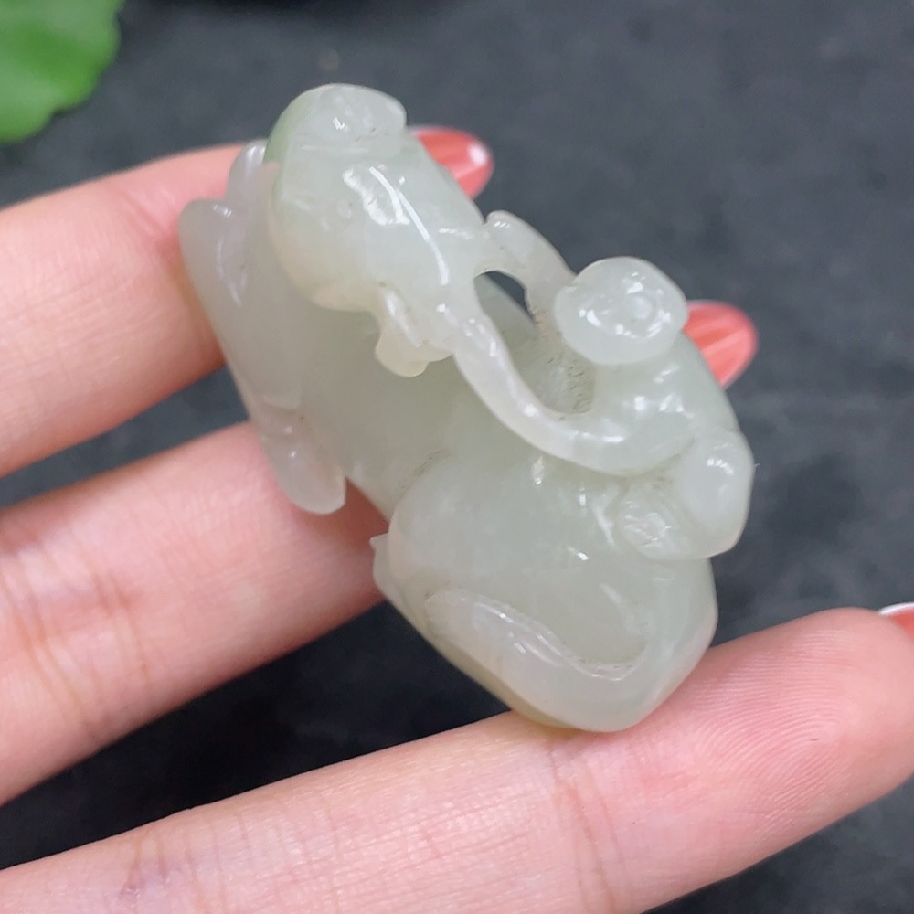 H34960376 Hetian Jade Pendant - Immediately Ennobled as a Marquis, Total Weight Approx. 30g