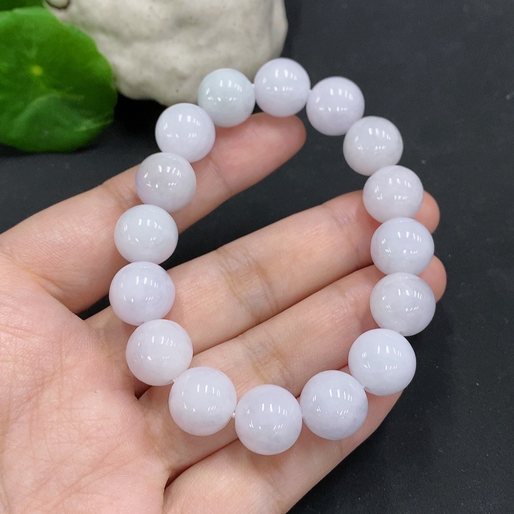 F34001142 Jadeite Beaded Necklace Approx.11.7mm Total Weight Approx.46.2g