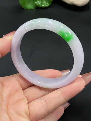 F27149861 Jadeite Round Bangle Total Weight approx. 52.6g Size 56.6