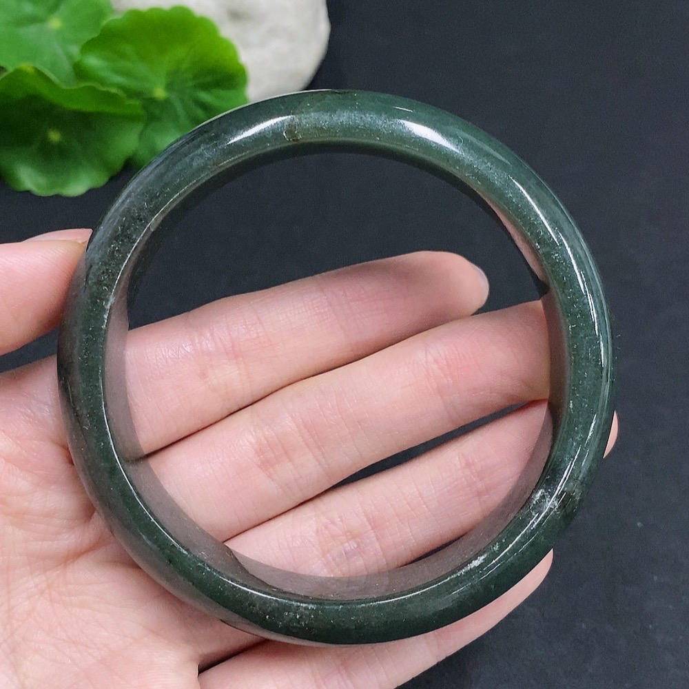 F35077974 Jadeite Round Bangle Total Weight Approx. 71.6g Size 62