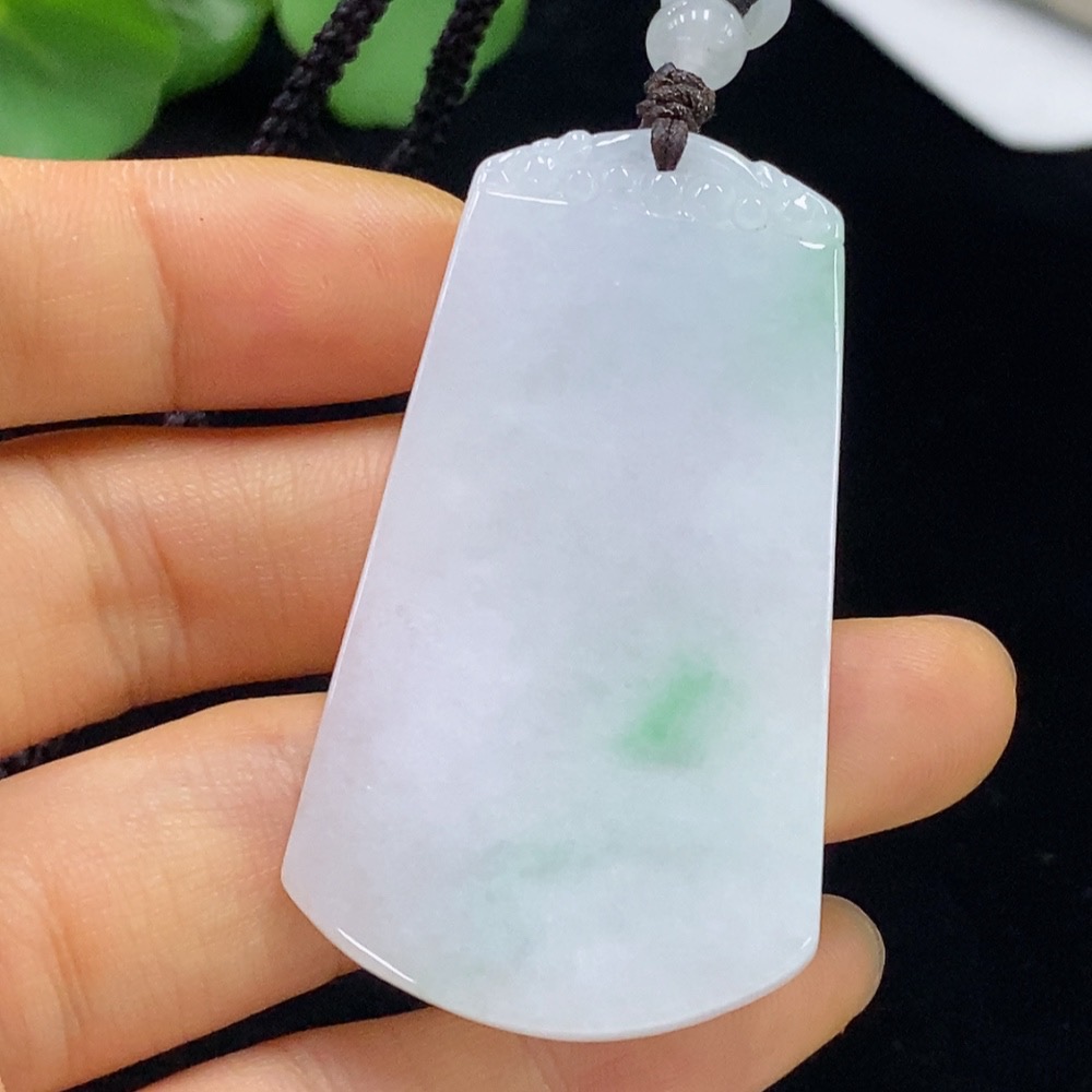 F35094735 Jadeite Plain Pendant with Non-Grade A Beads Including Rope Total Weight Approx. 22.8g