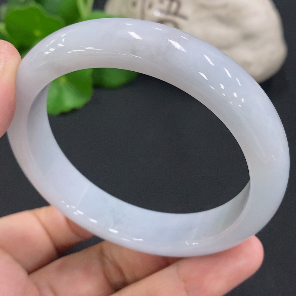 F31686458 Jadeite Round Bangle, Inner Diameter 58.9, Total Weight Approx. 64.6g