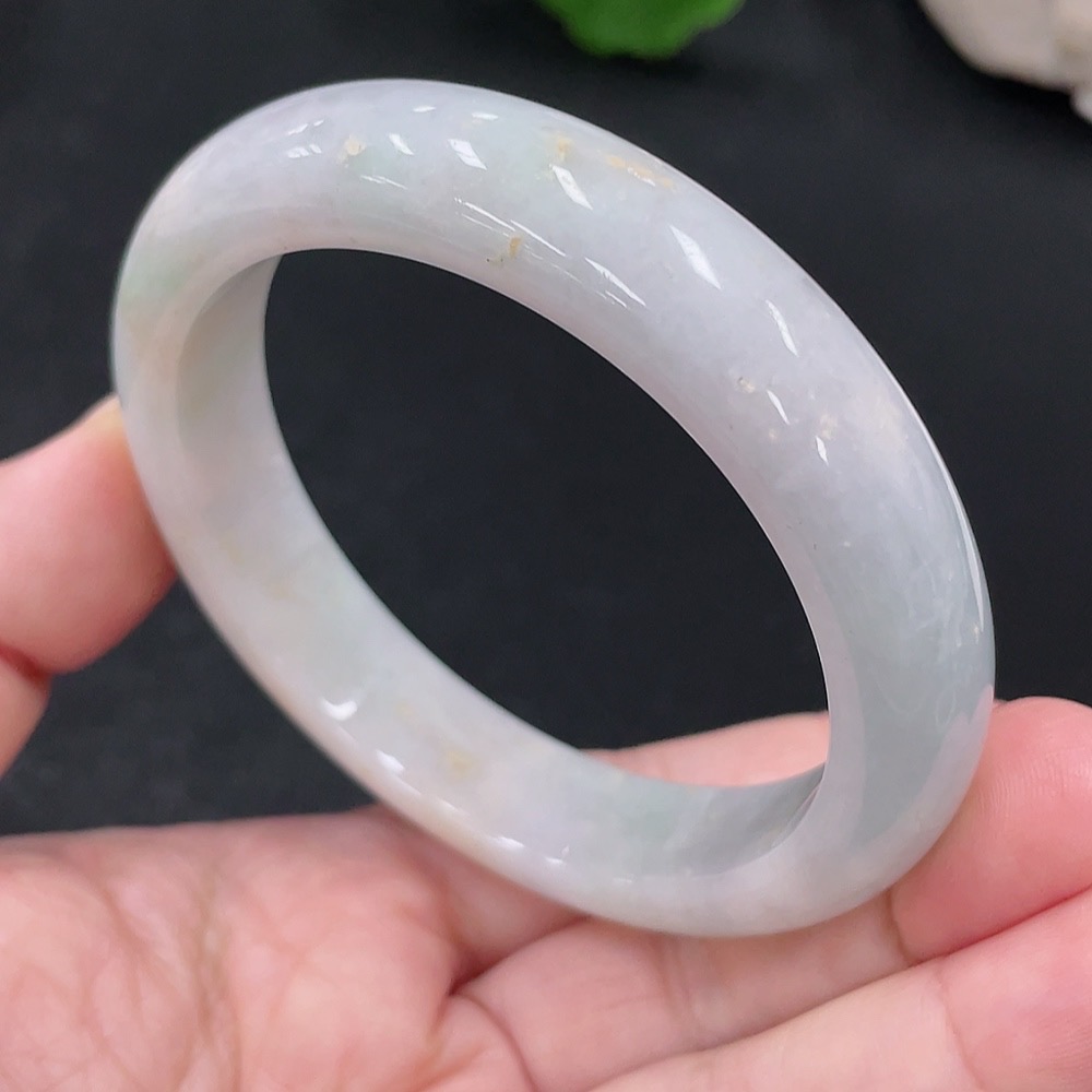 F29344788 Jadeite Round Bangle, Size 56, Total Weight Approx. 58.6g