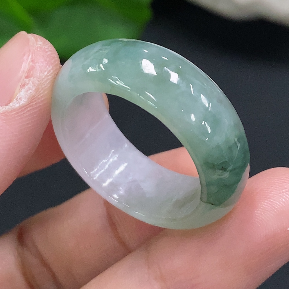 F35107037 Jadeite Ring Size 27 Total Weight Approx. 8g