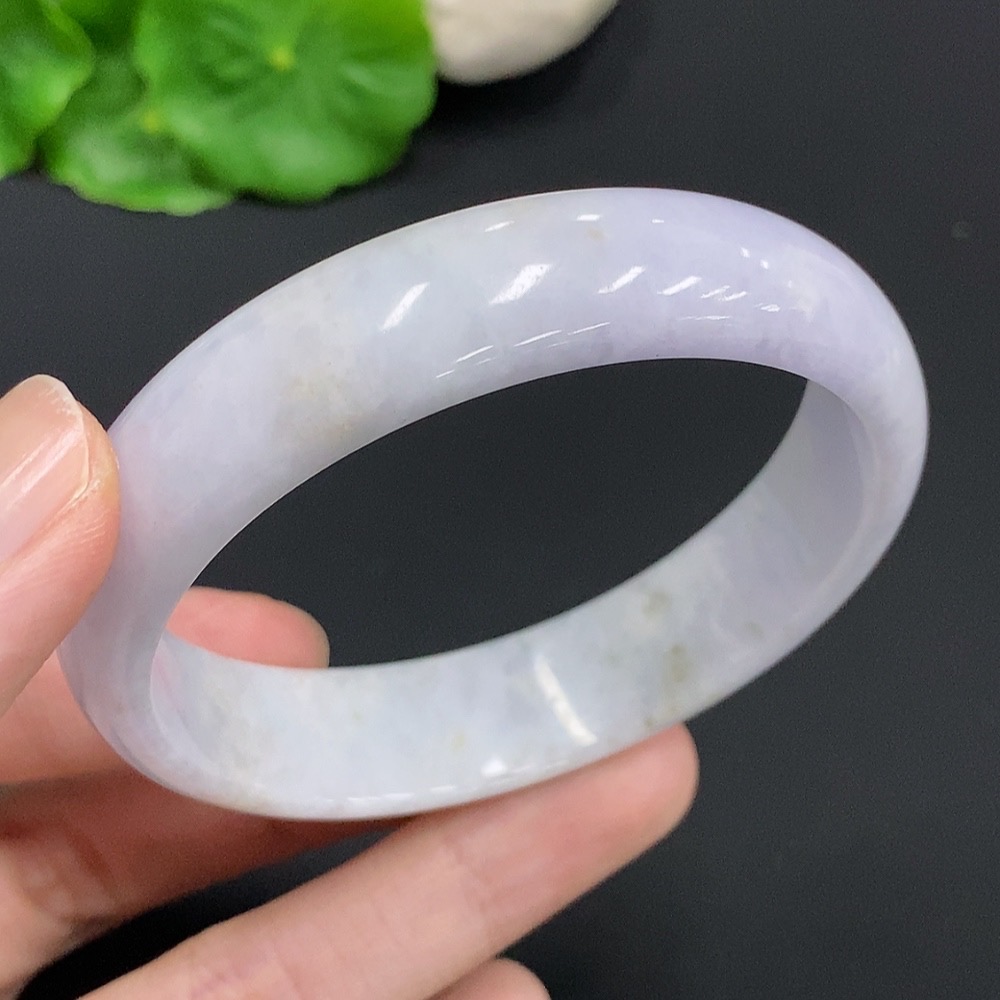 F30512886 Jadeite Round Bangle, Total Weight Approx. 43.4g, Size 56.3