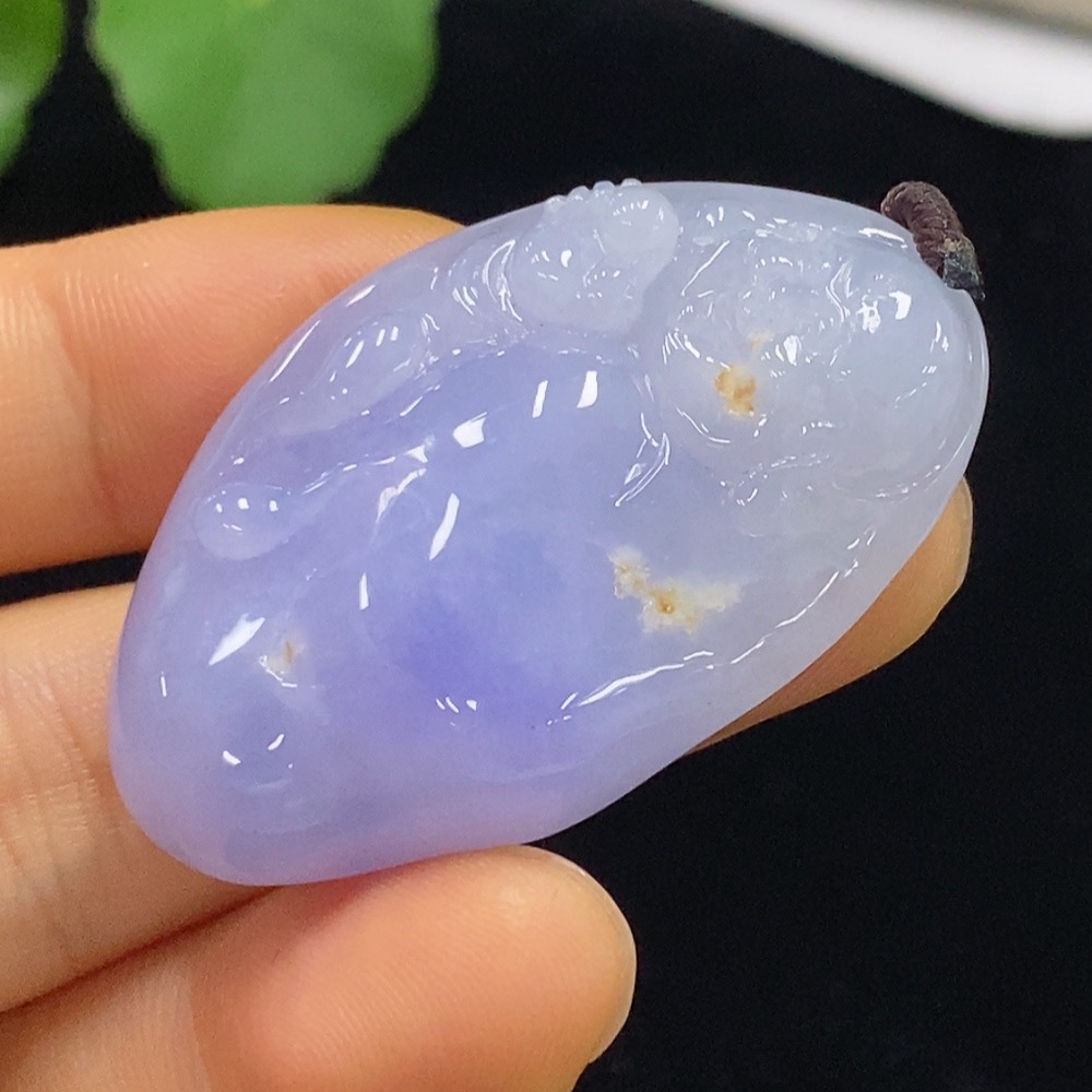 F34024672 Jadeite Buddha Pendant Total Weight Approx. 19.27g