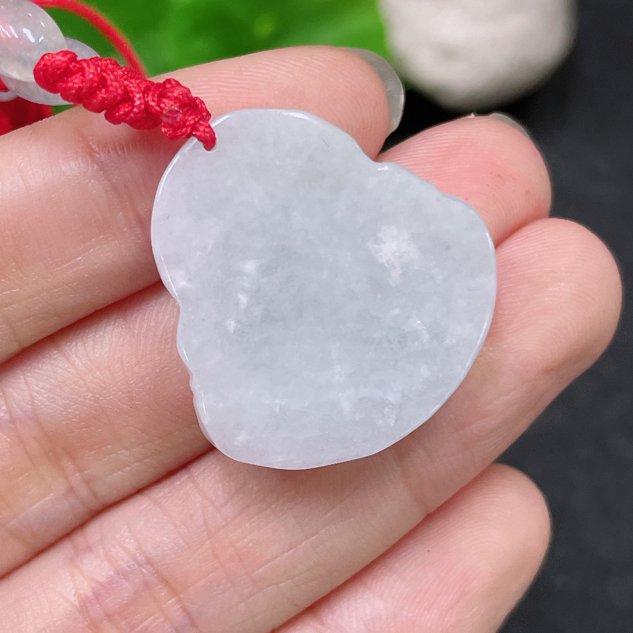 F32811434 JadeitePendant Buddha with Beads (Non-Grade A) Including Cord Total Weight Approx. 11.27g