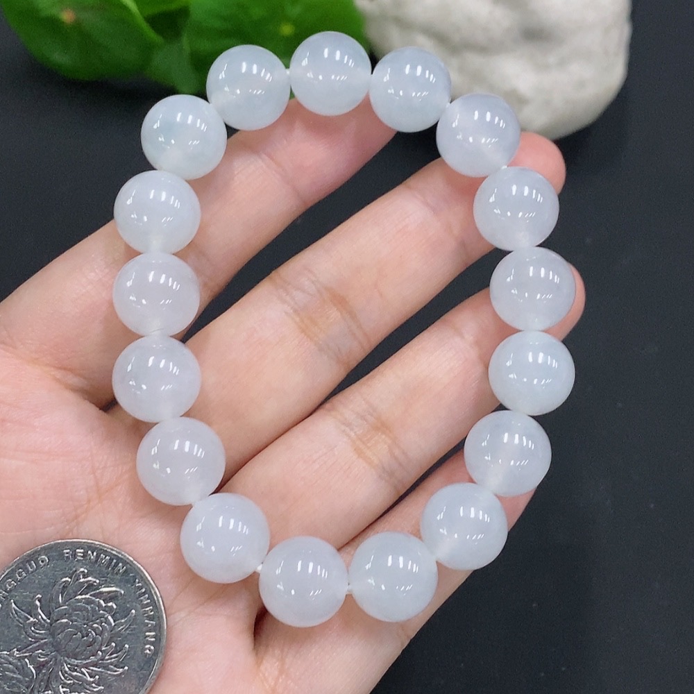 F32825102 Jadeite Beaded Necklace Approx.11.7mm Total Weight Approx.49.3g