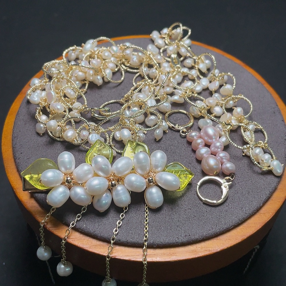 C34988394 Pearl Jewelry Non-Gold Total Weight Approx. 47.8g Sell as a Lot