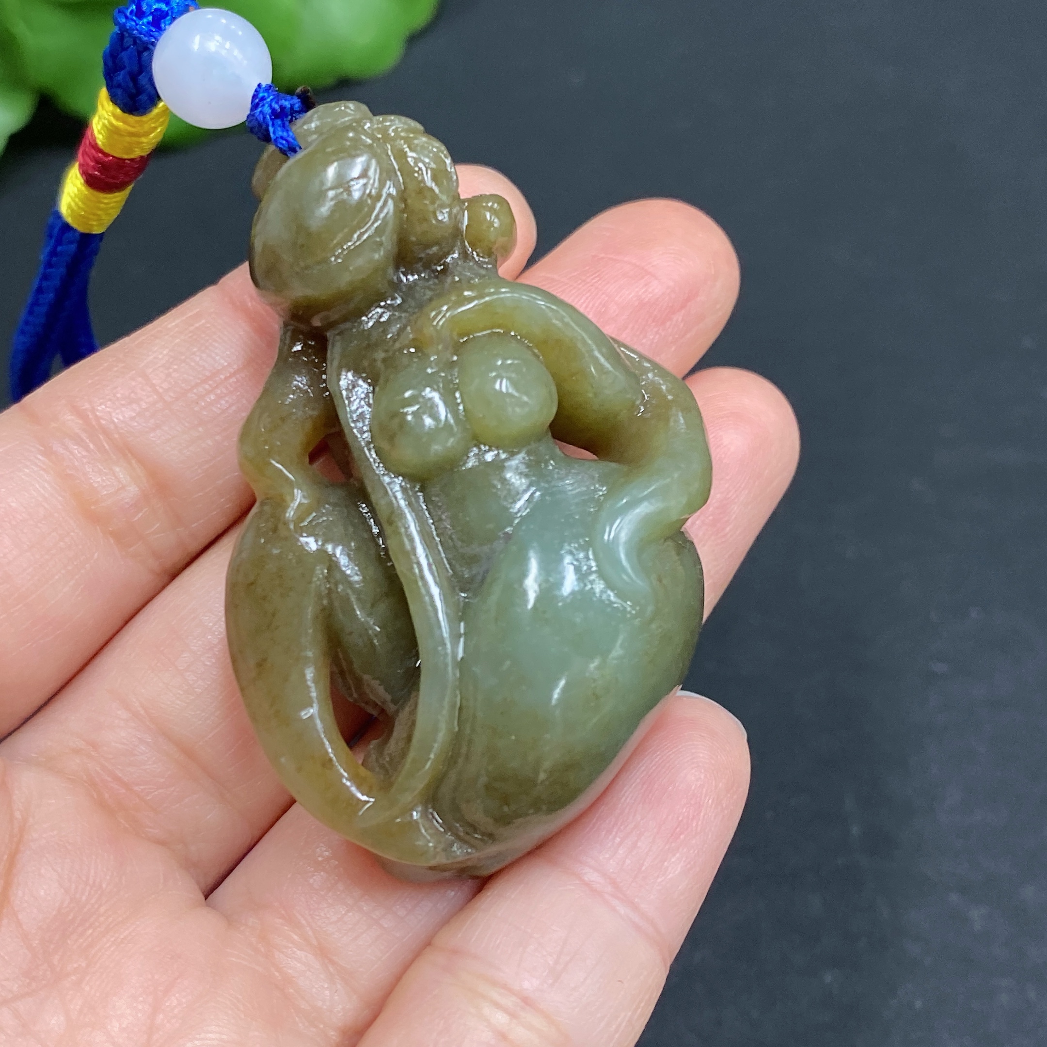 H31583727 Hetian Jade Handheld Piece: National Beauty and Heavenly Fragrance