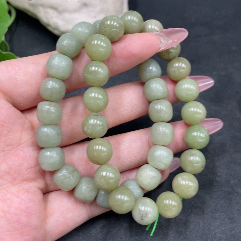 H33885974 Hetian Jade Bracelet, Maximum 9.7mm, Total Weight Approx. 59.9g
