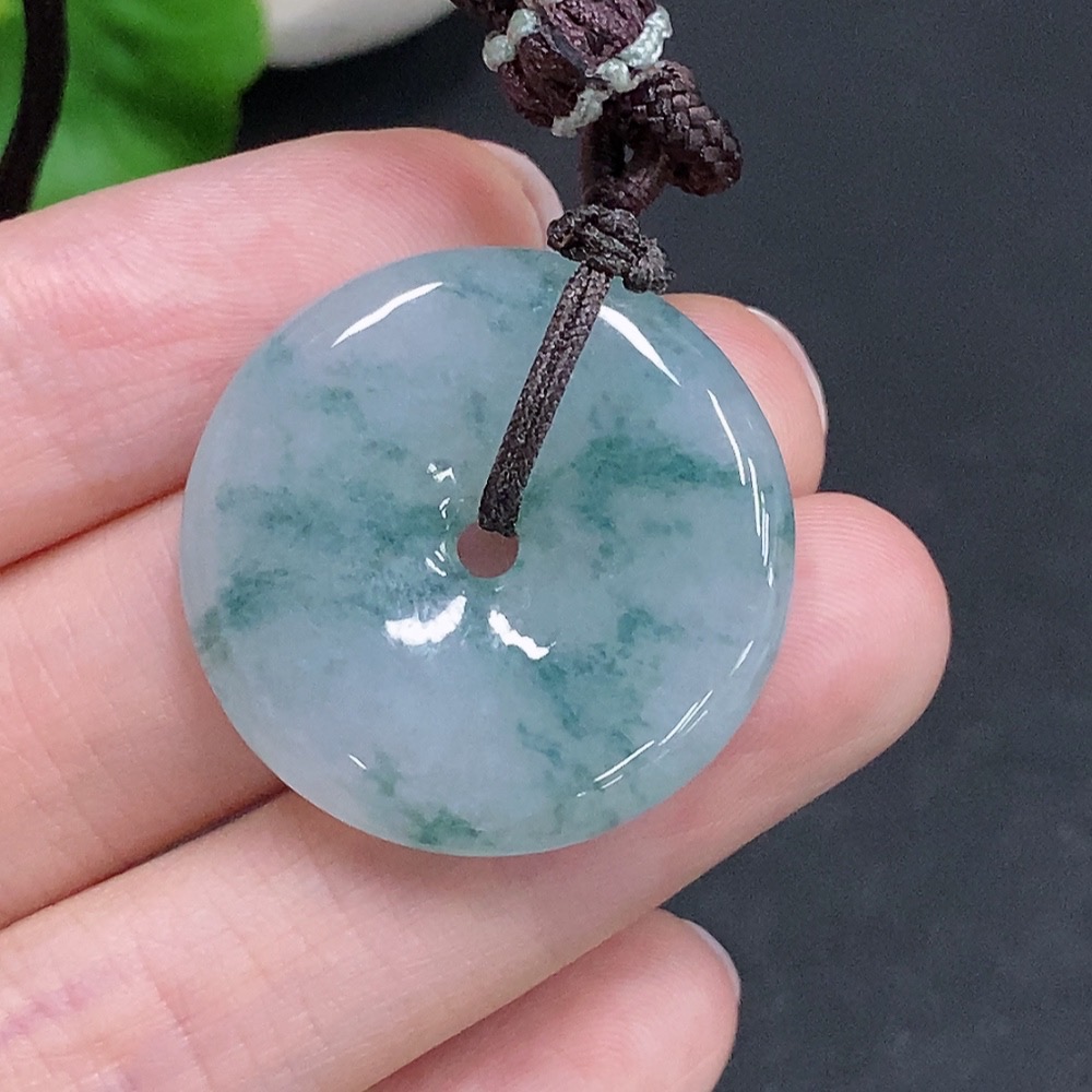 F34961504 Jadeite Peace Knot Total Weight Approx. 11g (Including Rope Weight)