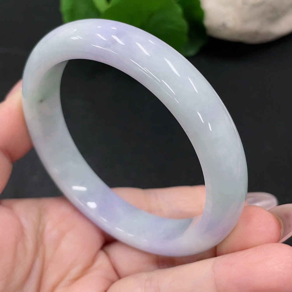 F34068145 Jadeite Round Bangle Size 57.8 Total Weight Approx. 58g