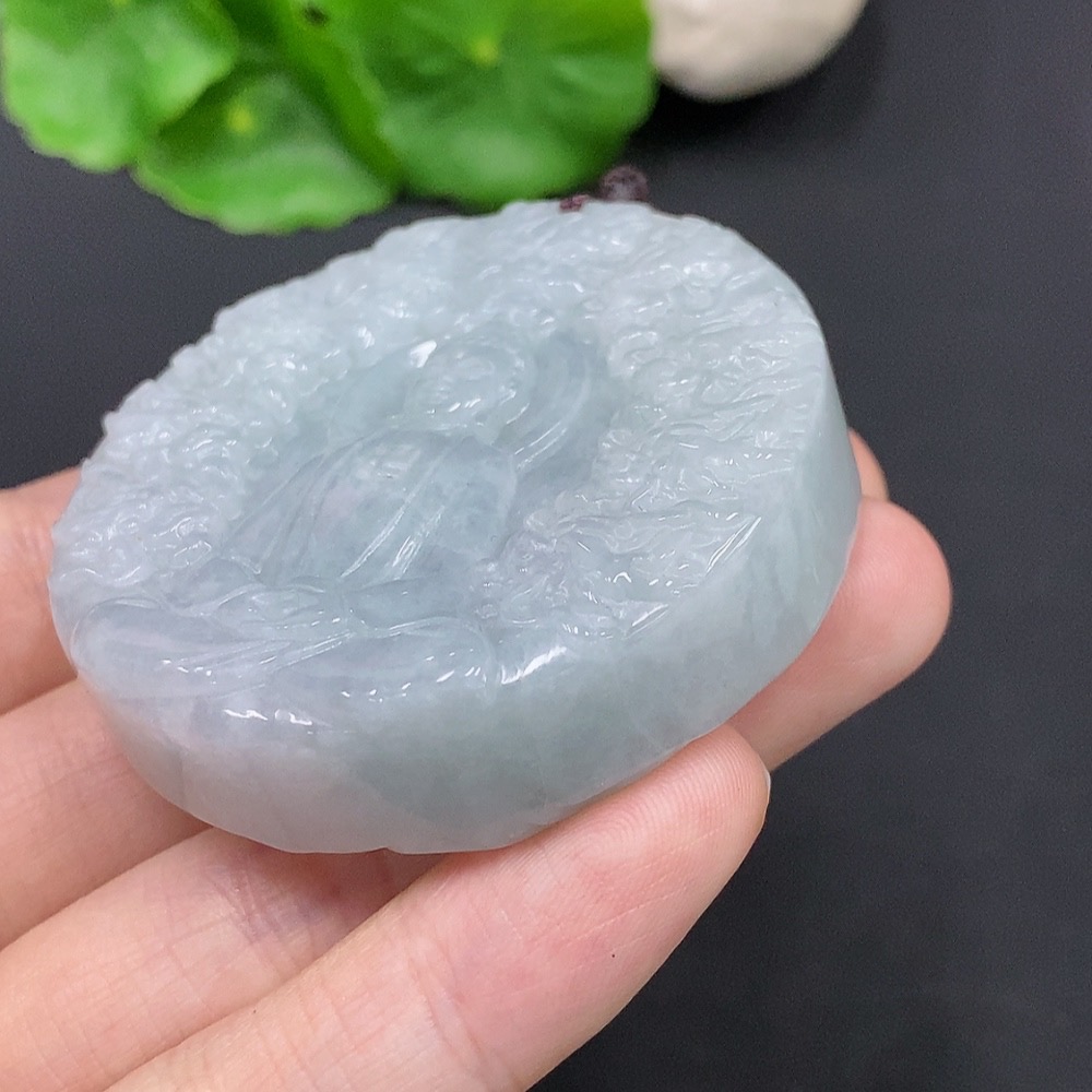 F29393457 JadeiteNine Dragons Protecting the Master Pendant