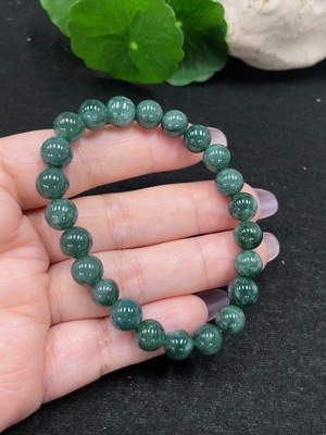 F34966372 Jadeite Bracelet Approx. 7.8mm Total Weight Approx. 19.1g