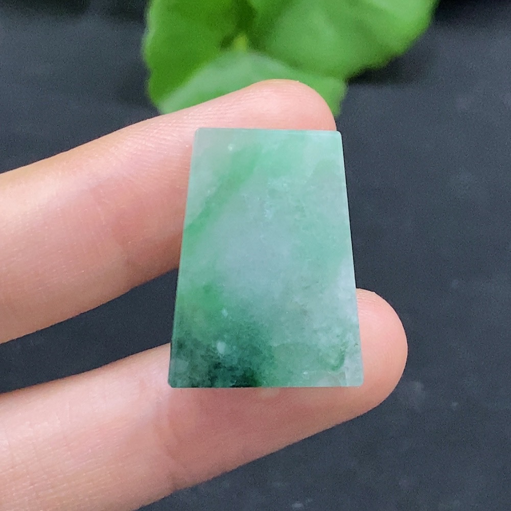 F31605149 Jadeite Inlaid Piece Total Weight Approx. 4.8g