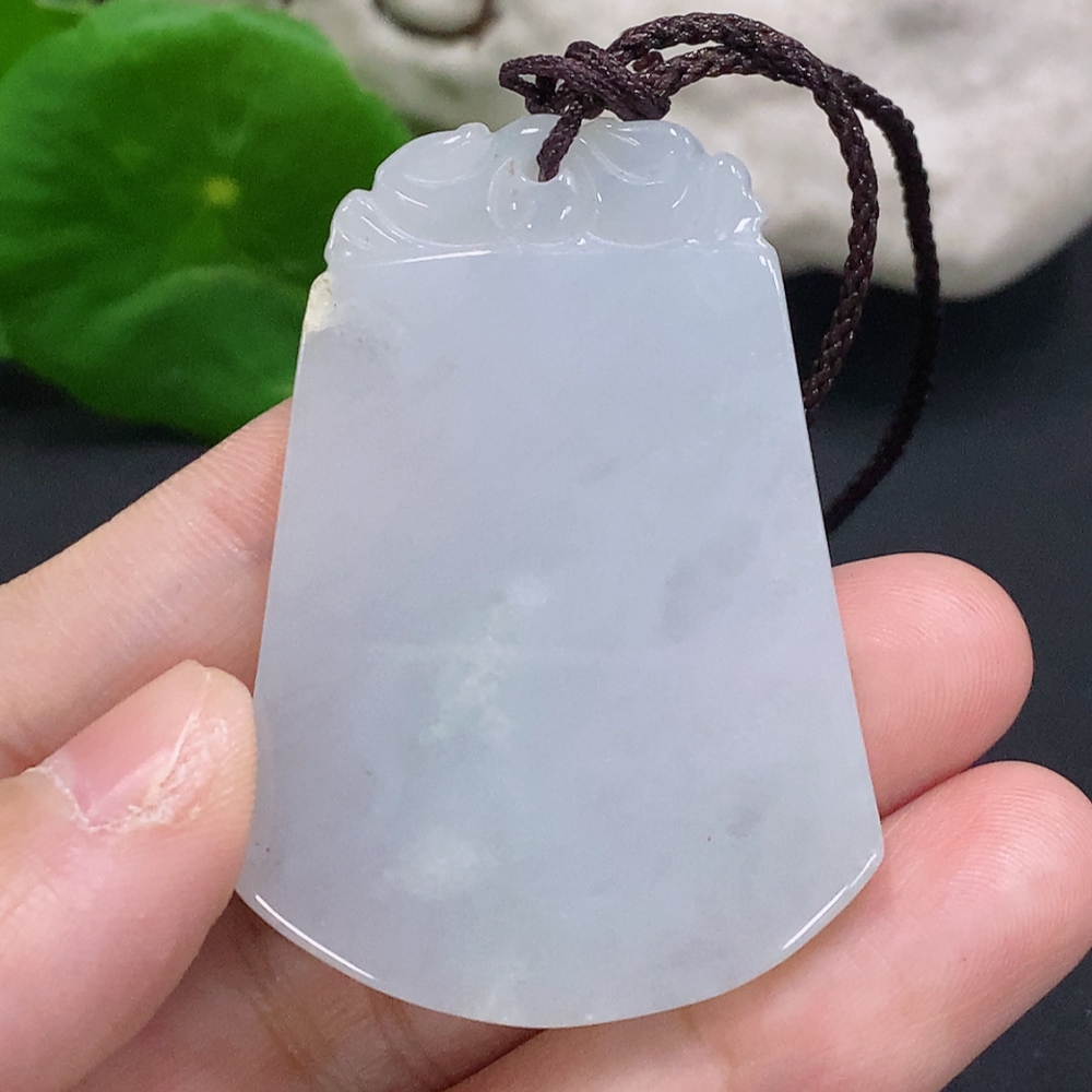 F33883993 Jadeite Plain Pendant with Cord Total Weight Approx. 26.3g