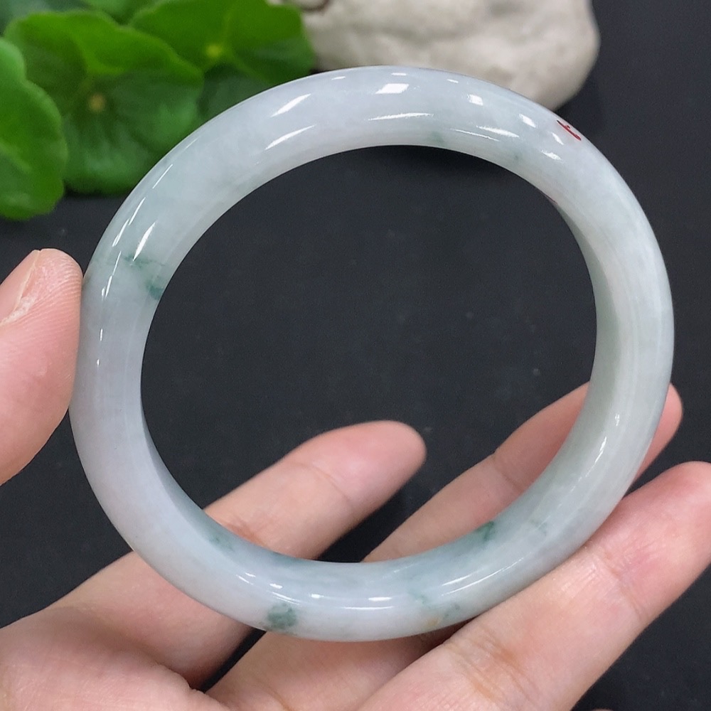 F35126207 Jadeite Round Bracelet Total Weight About 47.1g Size 57