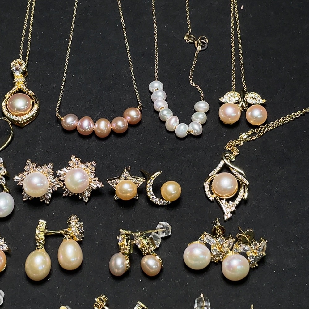 C34988402 Pearl Jewelry Non-Gold Total Weight Approx. 112g Sell as a Lot