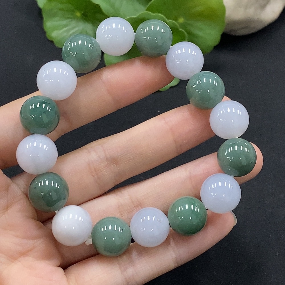 F35115636 Jadeite Bracelet 12.3mm Approx. Total Weight Approx. 52.44g