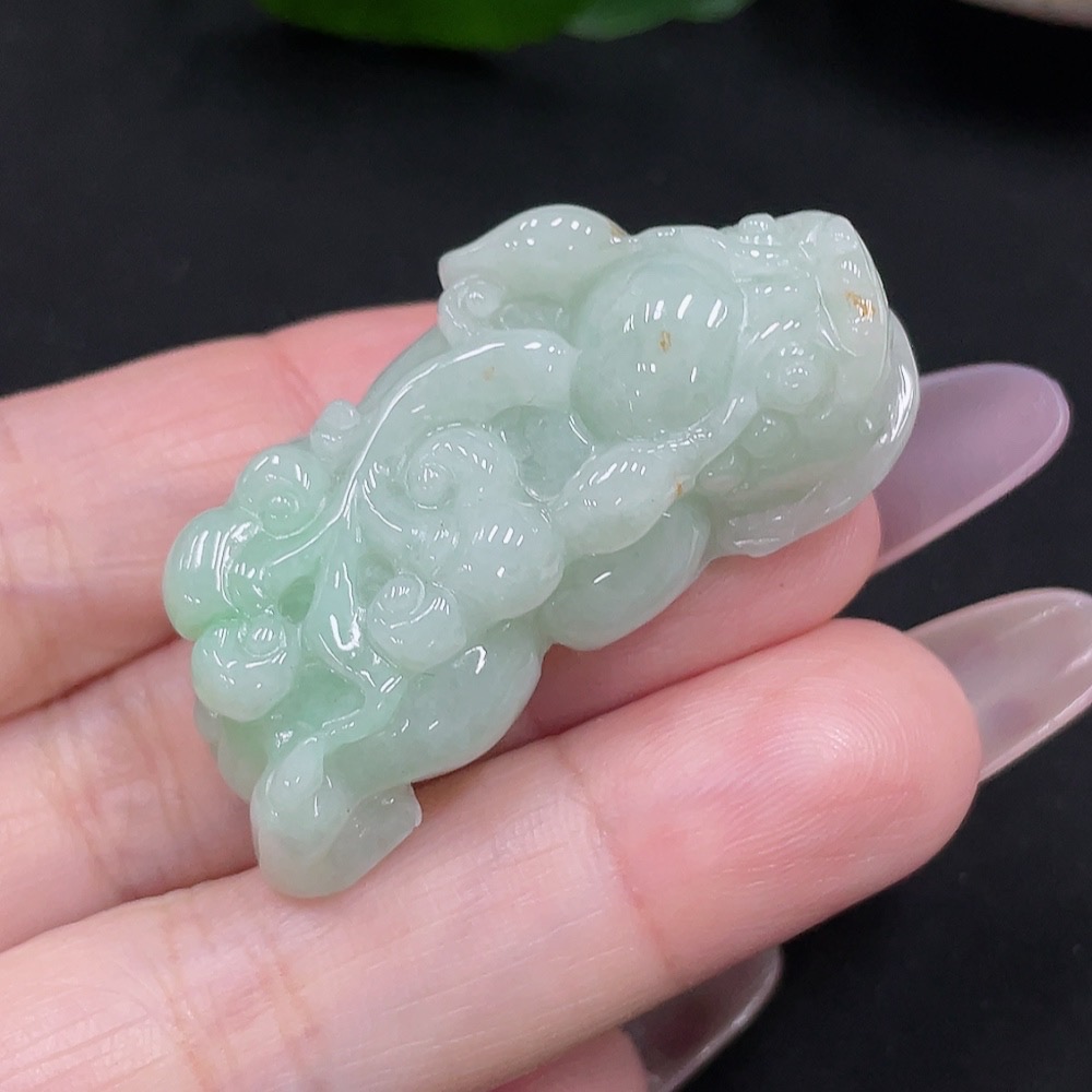 F35127986 Jadeite Pixiu Pendant, Total Weight Approximately 20g