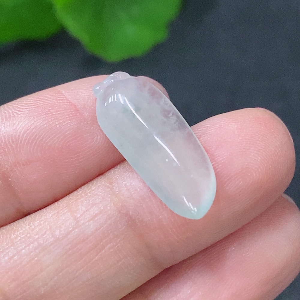 F29351372 Jadeite Fu Gua Pendant, Total Weight Approx. 1.45g