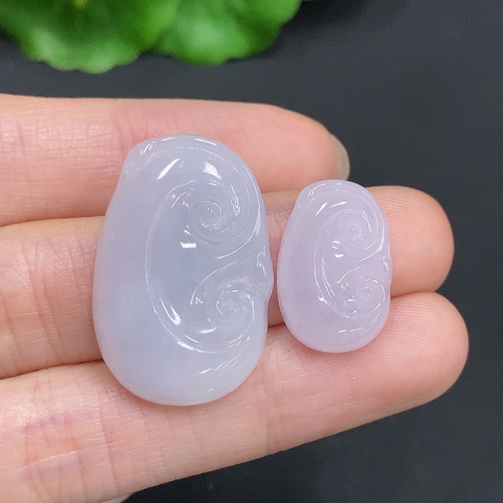 F35125158 Jadeite Ruyi Pendants Sell as a Lot, Total Weight Approx. 10.84g