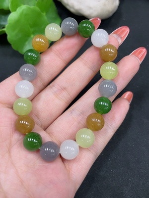 H34062823 Hetian Jade Bracelet       Approx. 9.6mm      Total Weight Approx. 28.5g