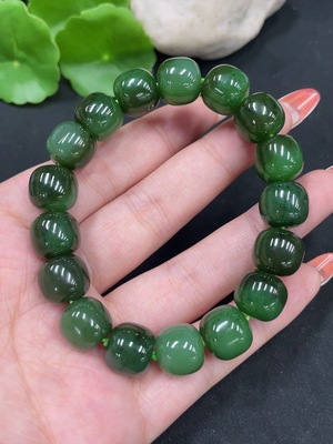 H34062985 Hetian Jade Bracelet, Approx. 11.2mm, Total Weight Approx. 47.6g