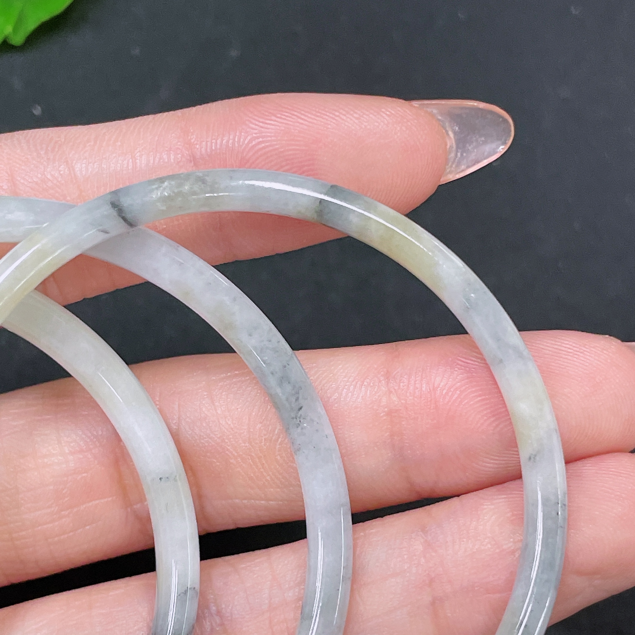 F34983474 Jadeite Round Bangle Sell as a Lot Size 50.8/49.3/52.7