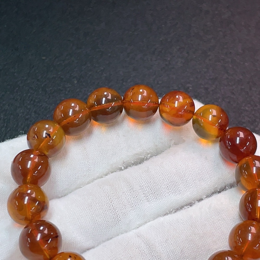 C32720168 Amber Beeswax Bracelet Total Weight Approx.12.41g Size 10.7mm