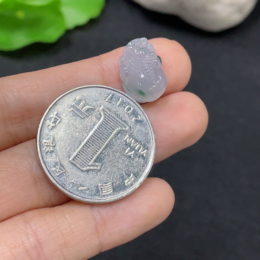 F30563644 Jadeite Inlaid Piece Total Weight Approx.1.45g