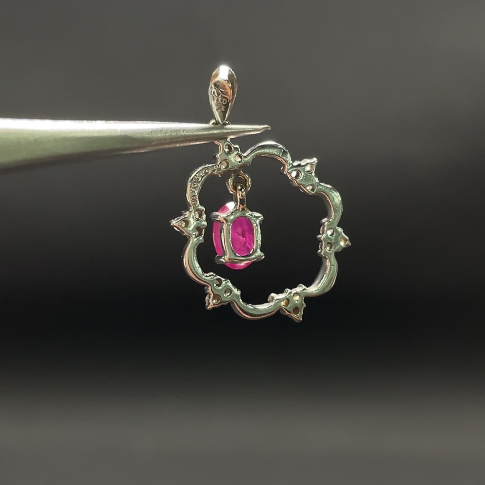 C32762767 Ruby Pendant Total Weight Approx. 2.00g 18k Gold Non-Diamond