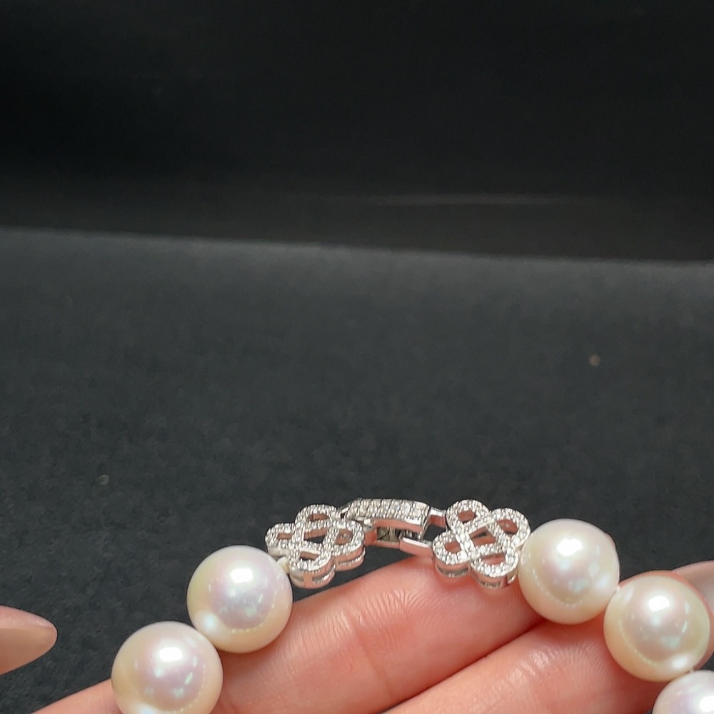 C34040695 Pearl Bracelet Non-Gold Total Weight Approx. 33.7g Size About 11.6mm