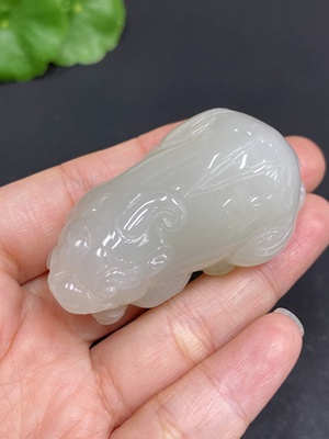 H34970535 Hetian Jade Pendant  Pixiu  Total Weight About 43.8g