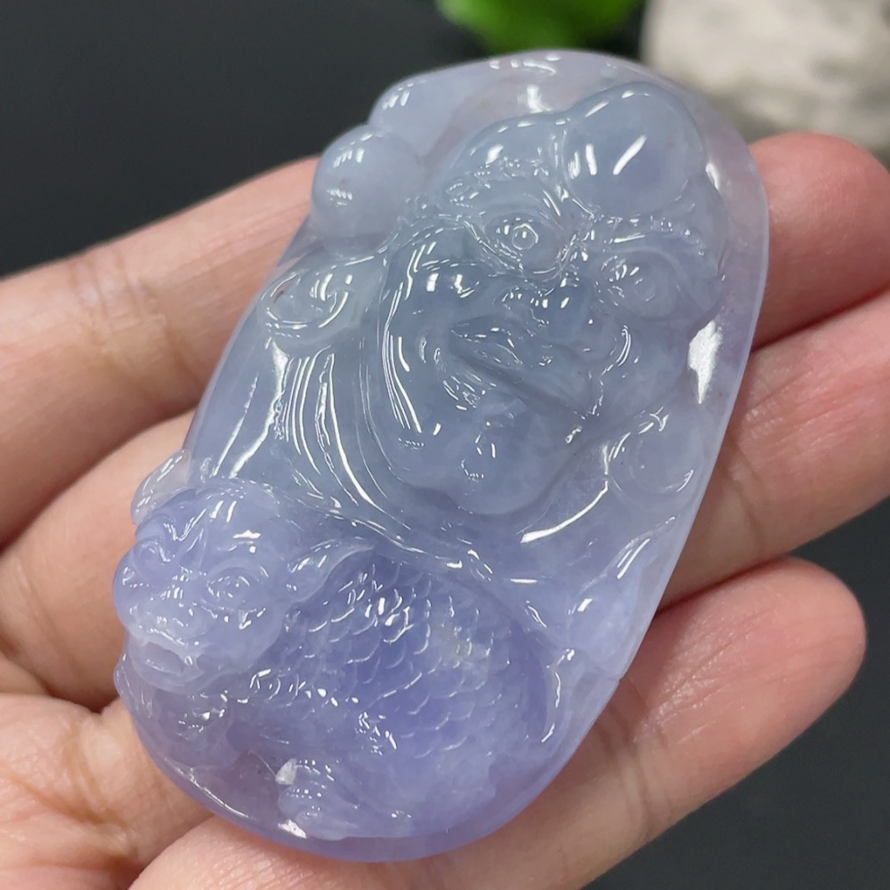 F34979133 Jadeite Pendant Bodhidharma Total Weight Approx. 39.49g
