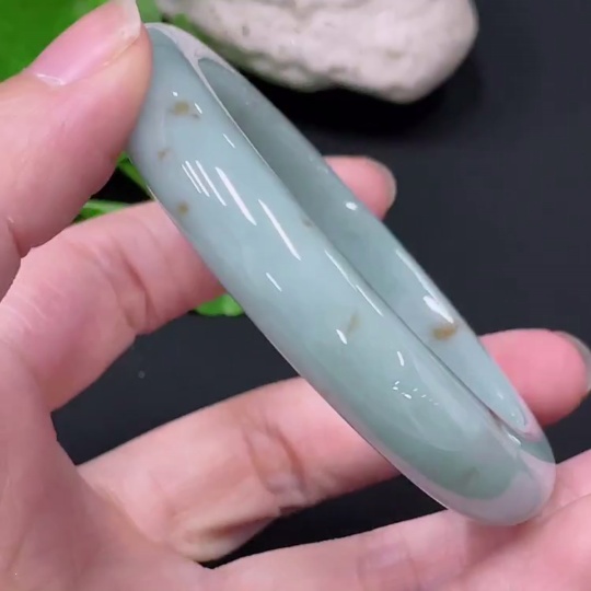 F33865491 Jadeite Round Bangle, Circumference 56.7, Total Weight Approx. 54g