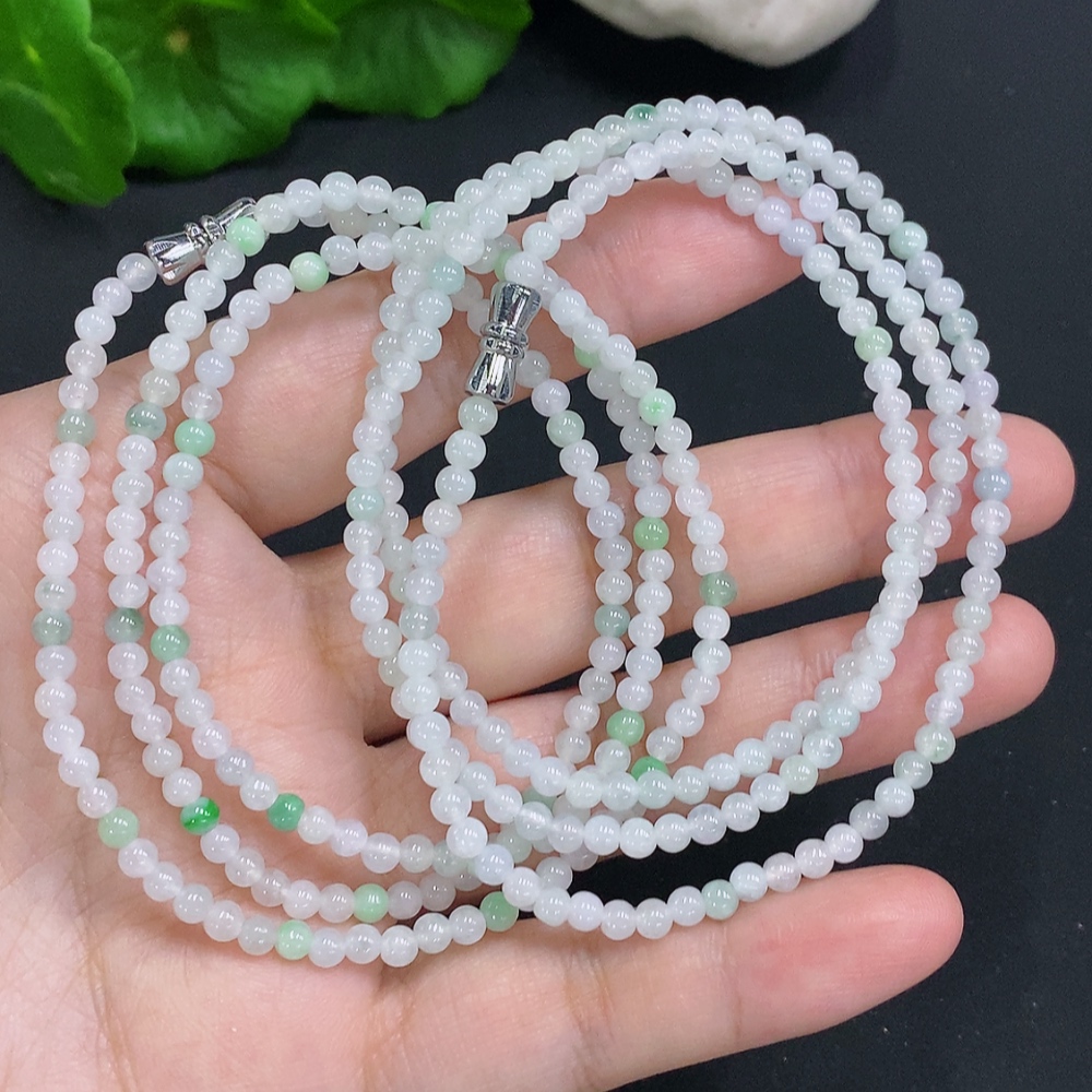 F34071734 Jadeite Beads Sell as a Lot Non-Gold