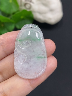 F34069916 Jadeite Ruyi Pendant Total Weight Approx. 4.2g